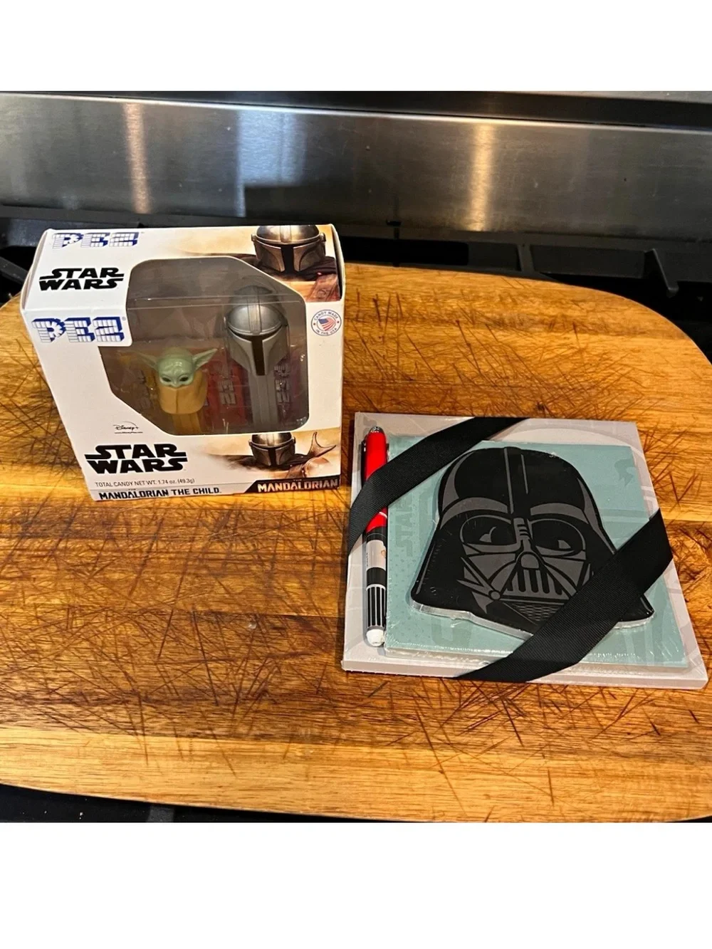 NEW SEALED! Star Wars Lot - Hallmark Darth Vader Notebook Pen Set & Mandalorian